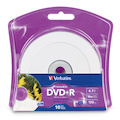 Verbatim DVD+R 4.7GB 16X White Inkjet Printable with Branded Hub - 10pk Blister