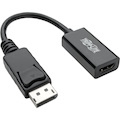 Tripp Lite by Eaton DisplayPort to HDMI Active Adapter (M/F), Latching Connector, 4K 60 Hz, DP1.2, HDCP 2.2,Black, 6 in.