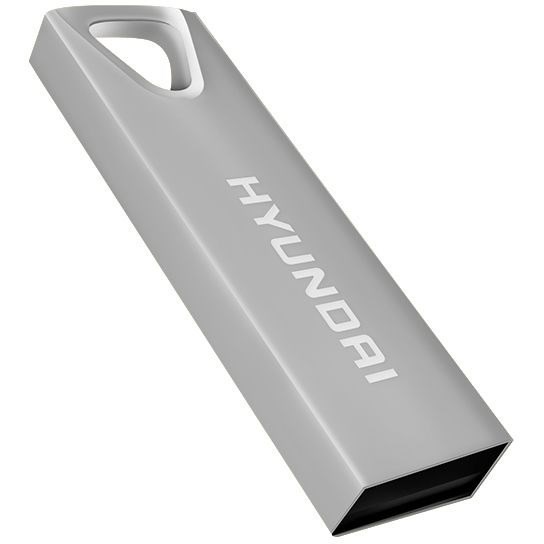 Hyundai Bravo Deluxe 32GB High Speed Fast USB 2.0 Flash Memory Drive Thumb Drive Metal, Silver