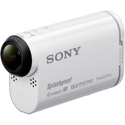 Sony HDR-AS100V Digital Camcorder - 1/2.3" Exmor R CMOS - Full HD - White