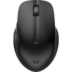 HP 435 Mouse - Bluetooth - USB Type A - 5 Button(s) - 4 Programmable Button(s) - Jack Black