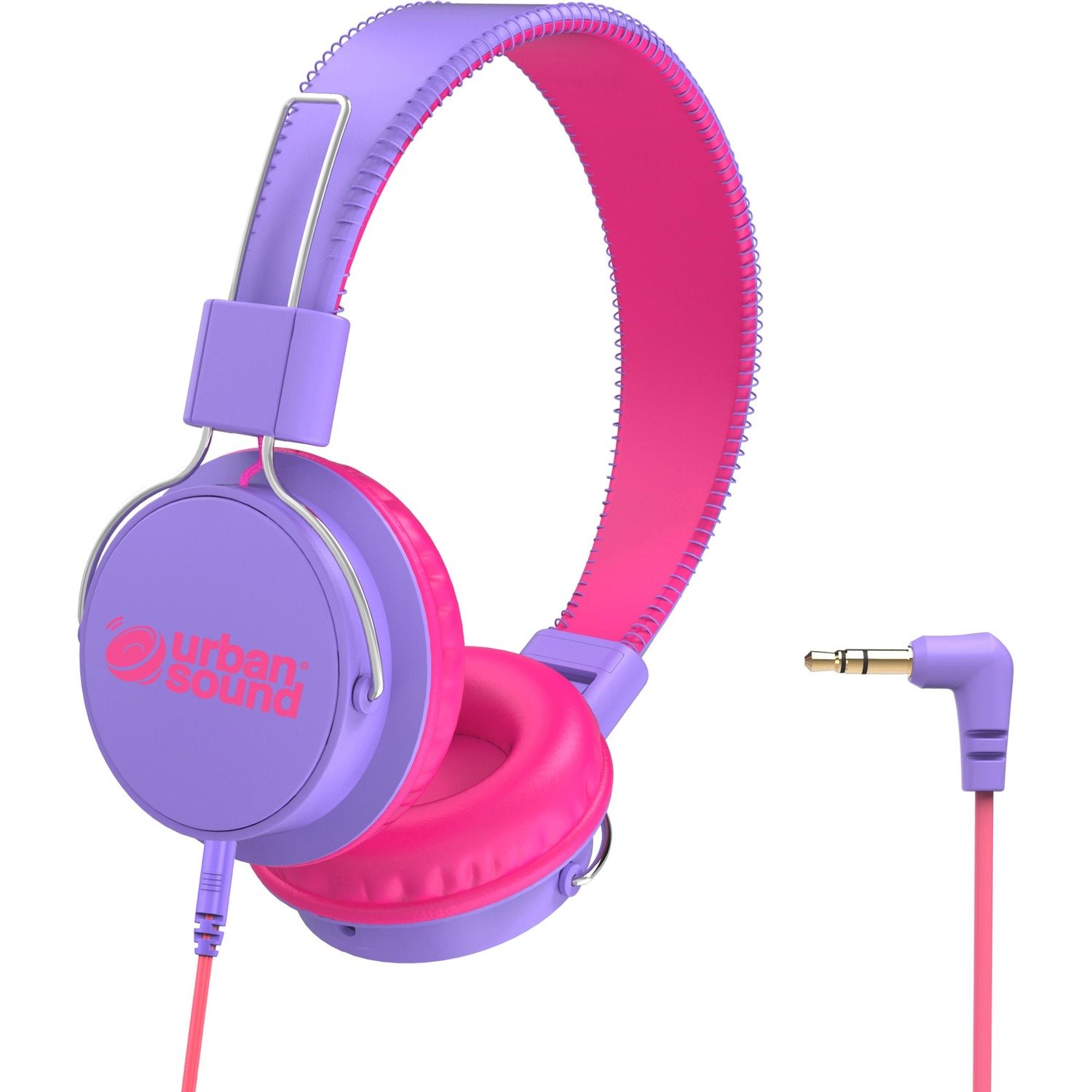 Verbatim Urban Sound Wired Over-the-head Binaural Stereo Headphone - Purple, Pink