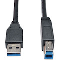 Eaton Tripp Lite Series USB 3.2 Gen 1 SuperSpeed Device Cable (A to B M/M) Black, 3 ft. (0.91 m)