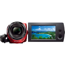 Sony Handycam HDR-CX220 Digital Camcorder - 2.7" LCD Screen - 1/5.8" Exmor R CMOS - Full HD - Red