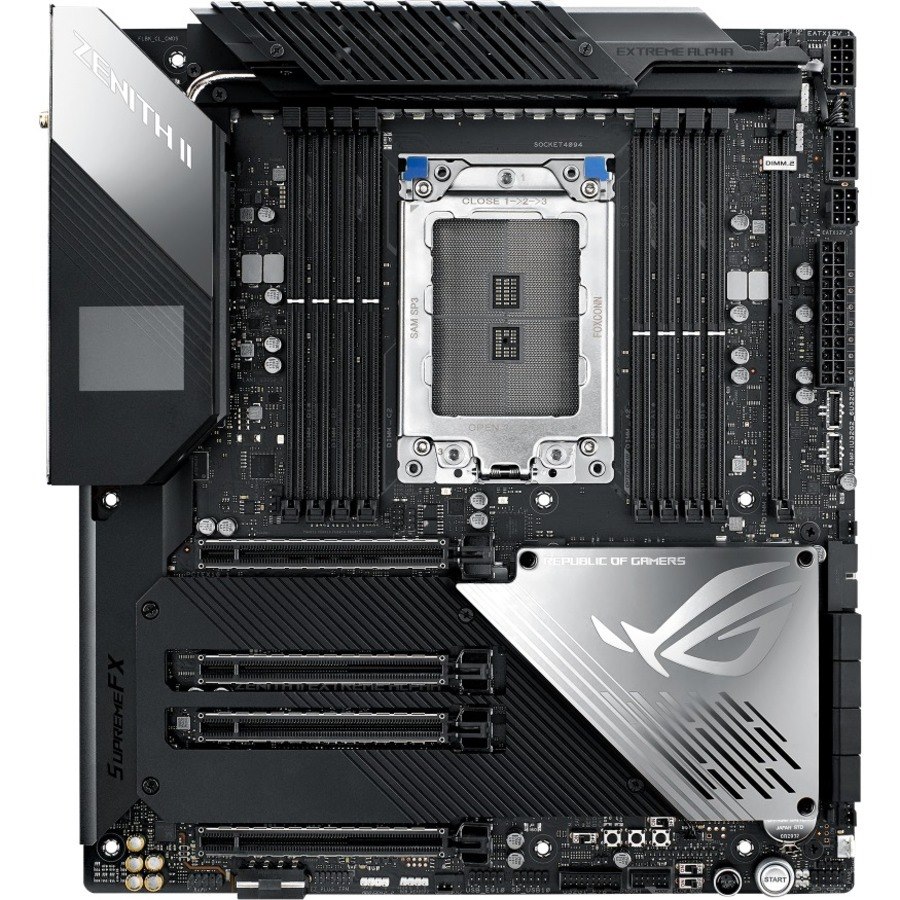 Asus ROG Zenith II Extreme Alpha Desktop Motherboard - AMD TRX40 Chipset - Socket sTRX4 - Extended ATX