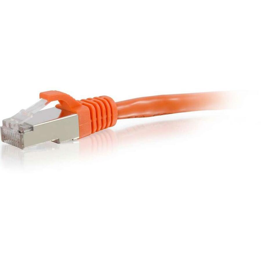 C2G-9ft Cat6 Snagless Shielded (STP) Network Patch Cable - Orange