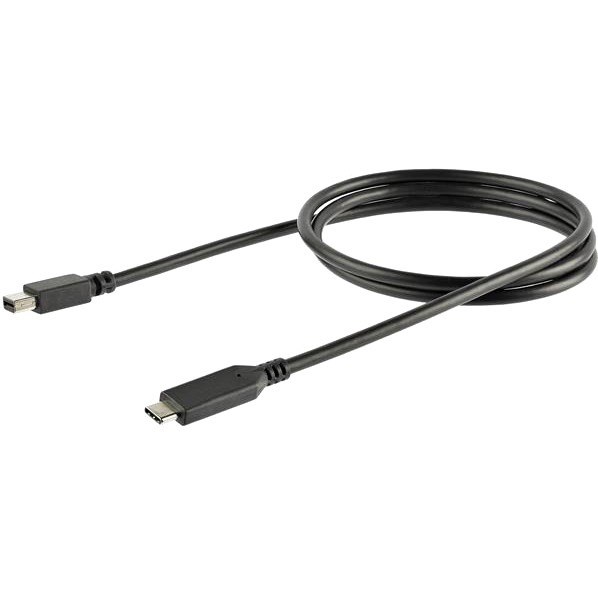 StarTech.com 1 m / 3.3 ft. USB-C to Mini DisplayPort Cable - 4K 60Hz - Black - USB 3.1 Type-C to Mini DP Adapter Cable - mDP Cable