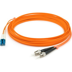 AddOn 1m LC (Male) to ST (Male) Orange OM1 Duplex Fiber OFNR (Riser-Rated) Patch Cable