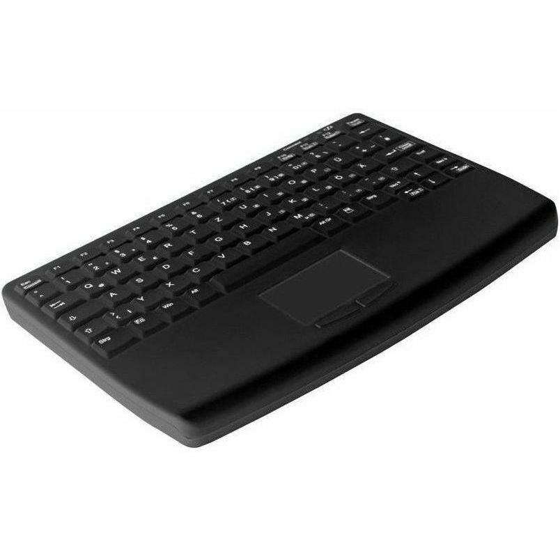 Active Key Keyboard - Wireless Connectivity - USB 2.0 Interface - TouchPad - English (UK) - Black