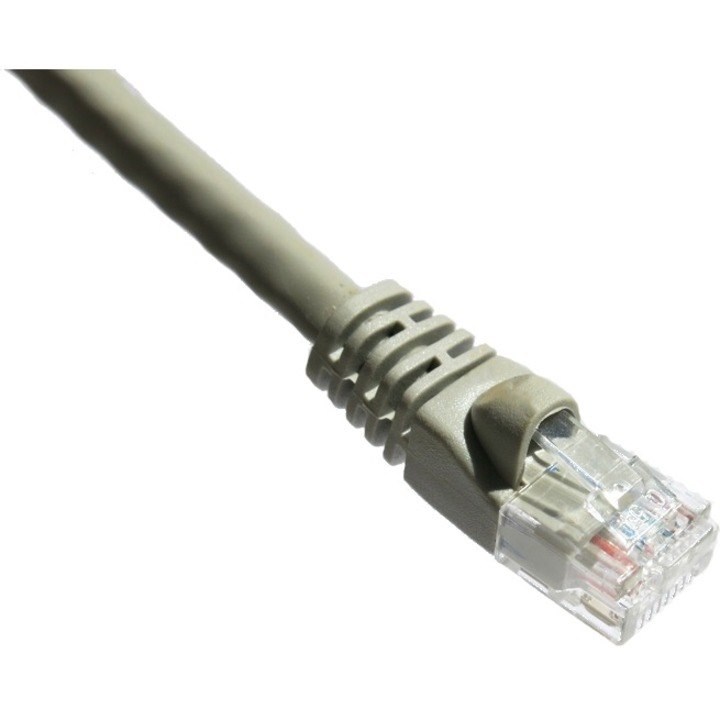 Axiom 1FT CAT6A 650mhz S/FTP Shielded Patch Cable Molded Boot (Gray)