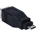 QVS USB High-Speed OTG Micro-B Male to USB B Female Adaptor