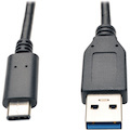 Eaton Tripp Lite Series USB-C to USB-A Cable (M/M), USB 3.2 Gen 2 (10 Gbps), Thunderbolt 3 Compatible, 3 ft. (0.91 m)