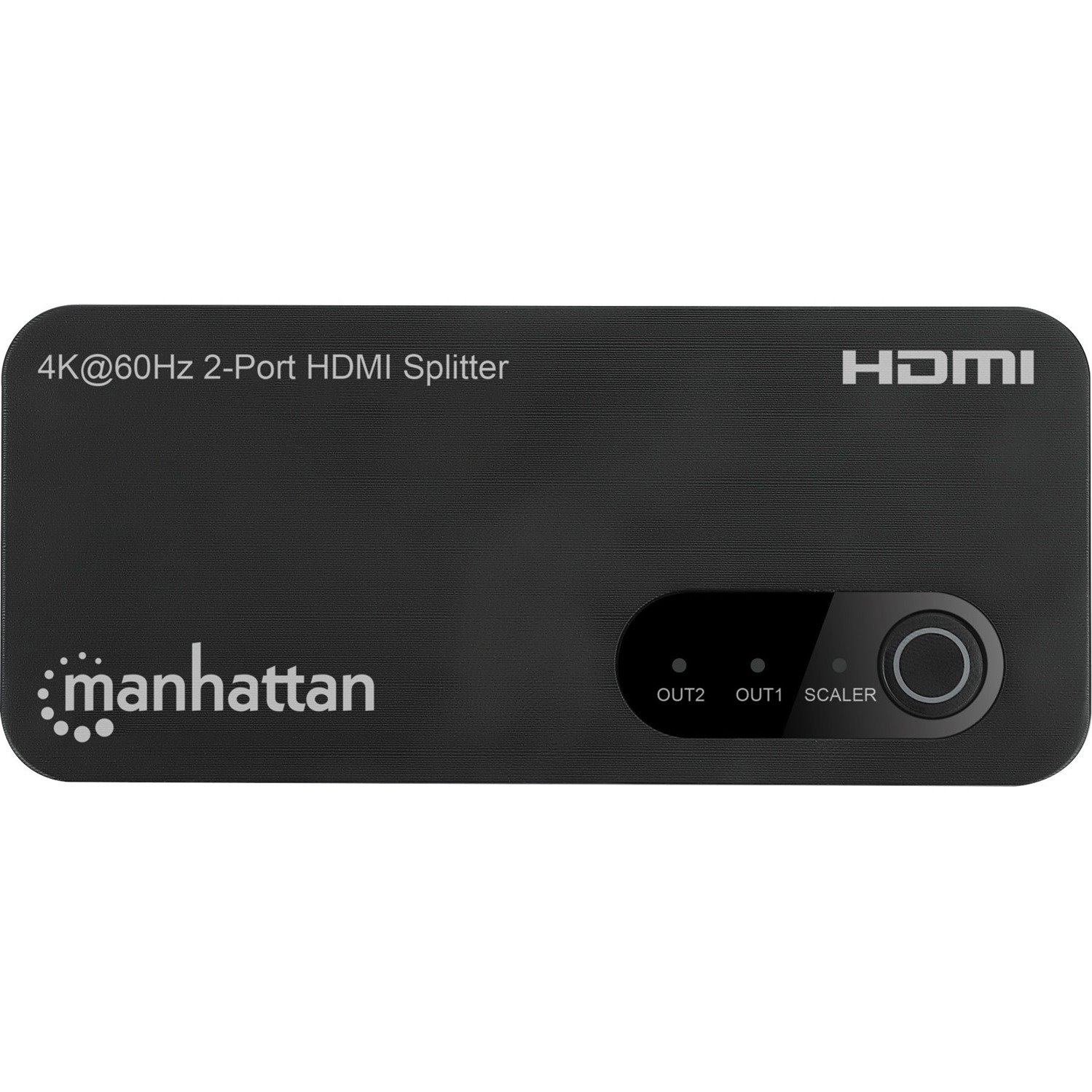 Manhattan 4K@60Hz 2-Port HDMI Splitter with Downscaling