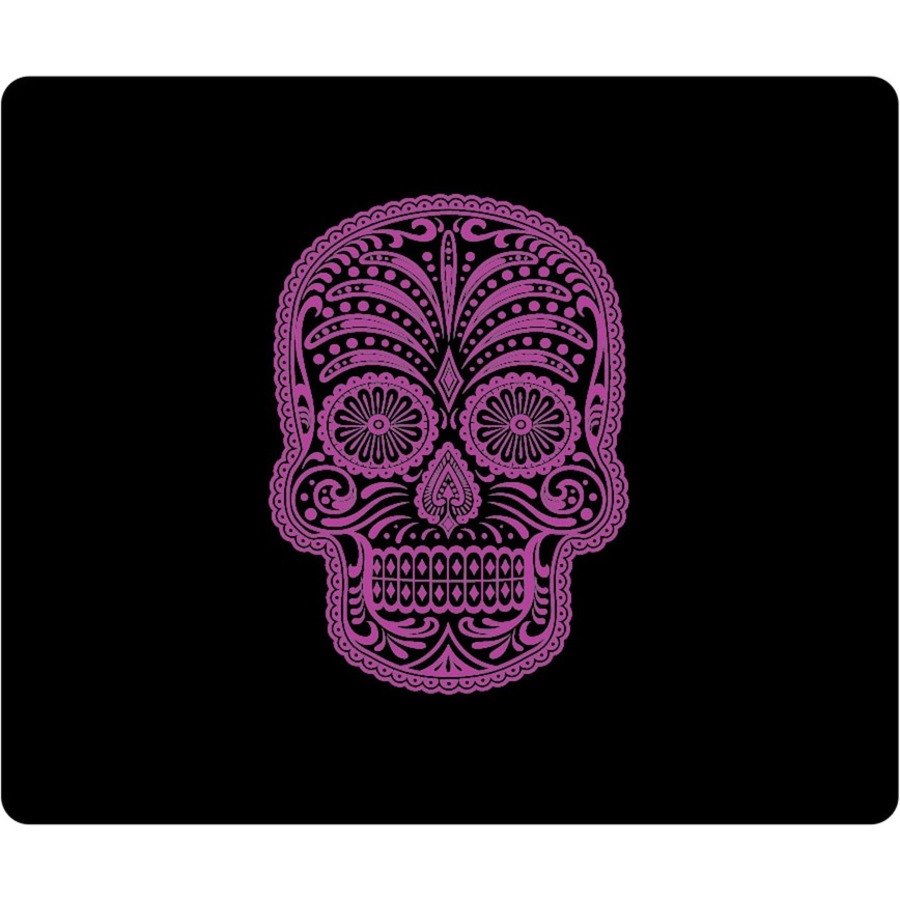 OTM Hipster Prints Black Mouse Pad, Mrs. Sugarbones