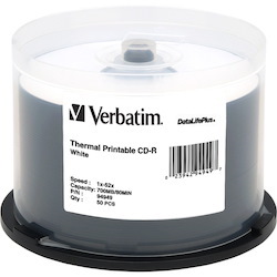 Verbatim DataLifePlus 94949 CD Recordable Media - CD-R - 52x - 700 MB - 50 Pack Spindle