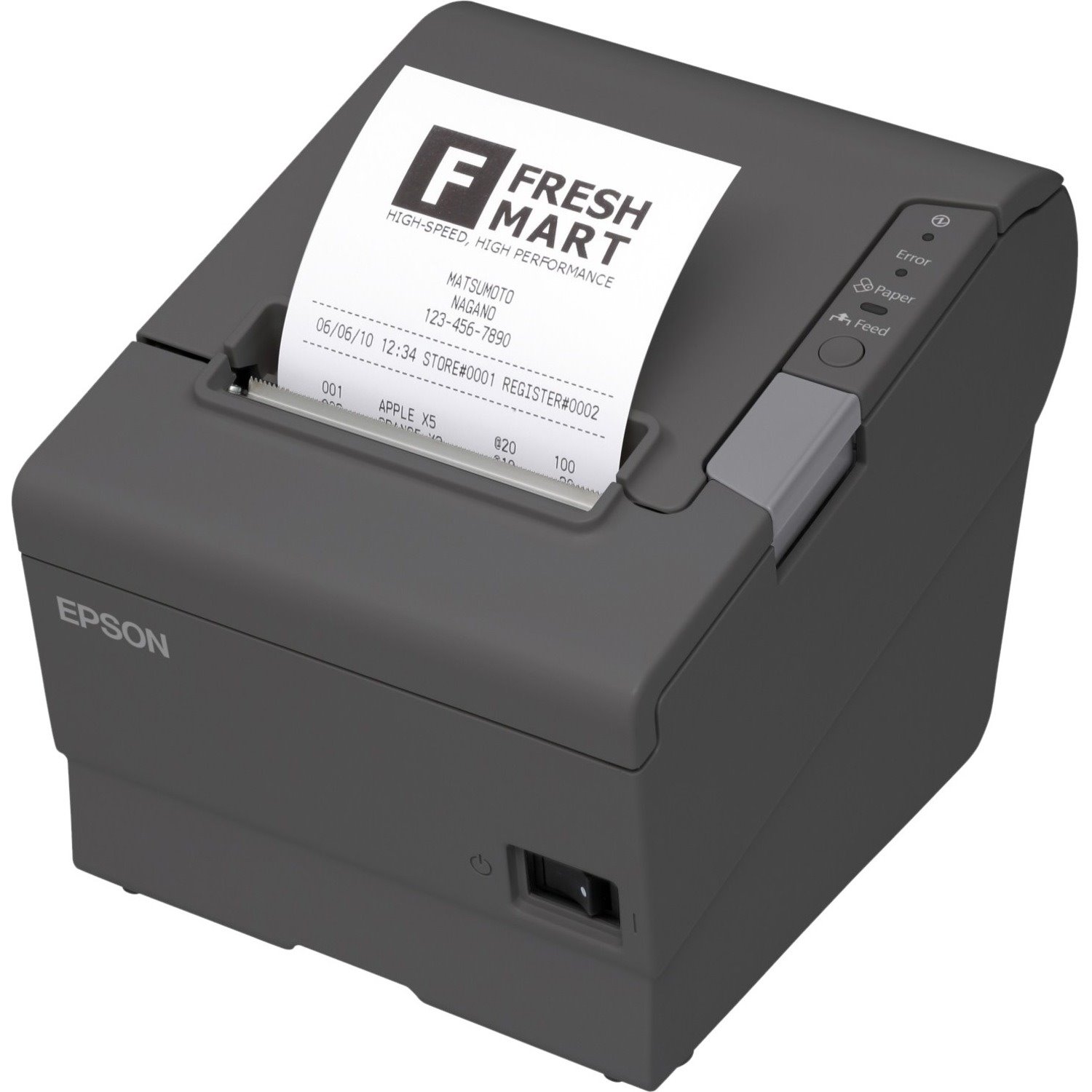 Epson TM-T88VI Desktop Direct Thermal Printer - Monochrome - Receipt Print - Ethernet - USB