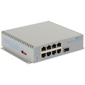 Omnitron Systems OmniConverter Unmanaged Gigabit PoE+, SFP, RJ-45, Ethernet Fiber Switch