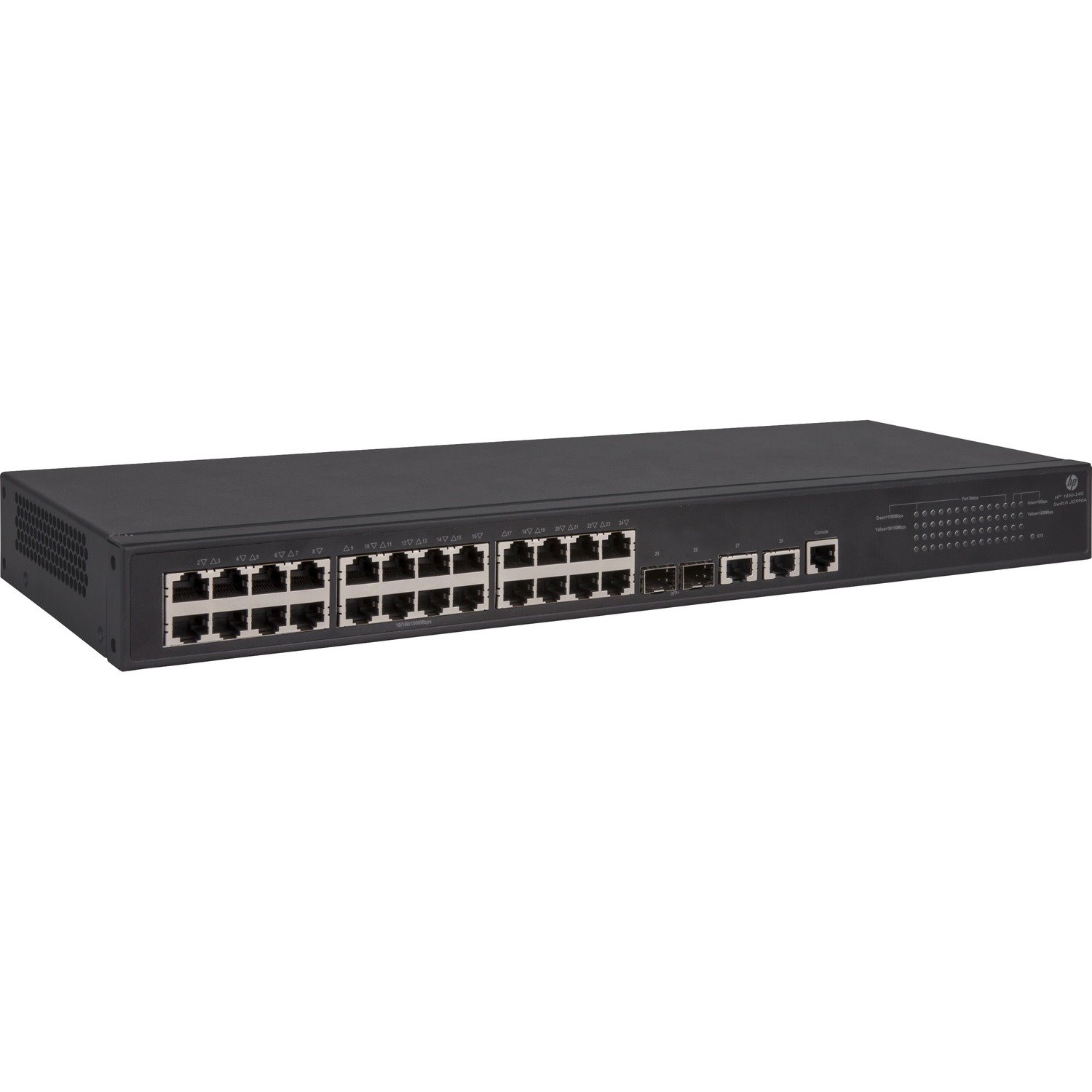 HPE 1950 1950-24G-2SFP+-2XGT 26 Ports Manageable Ethernet Switch - Gigabit Ethernet, 10 Gigabit Ethernet - 10/100Base-TX, 10/100/1000Base-T, 10GBase-T, 10GBase-X