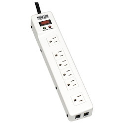 Tripp Lite by Eaton Protect It! Surge Protector with 6 Right-Angle Outlets, 15 ft. (4.57 m) Cord, 1340 Joules, Tel/Modem Protection