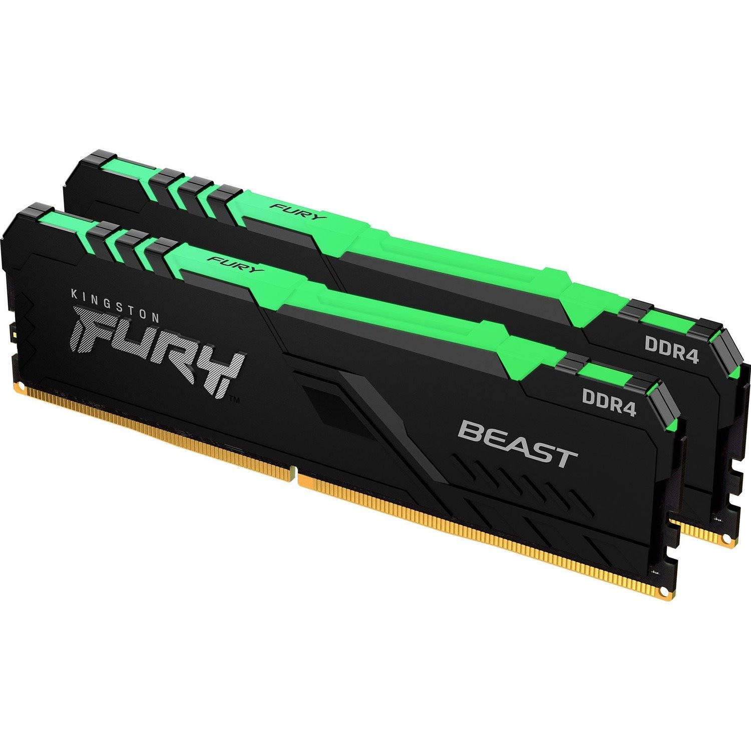 Kingston FURY Beast RAM Module for Motherboard - 32 GB (2 x 16GB) - DDR4-3200/PC4-25600 DDR4 SDRAM - 3200 MHz - CL16 - 1.35 V