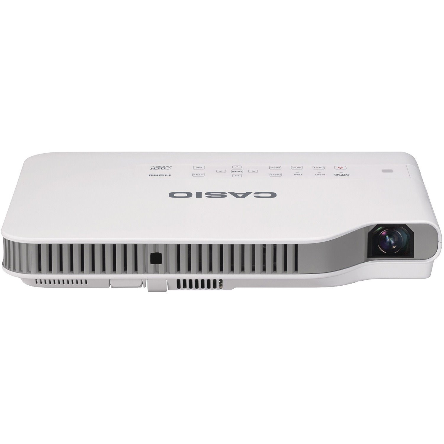 Casio Slim XJ-A252 DLP Projector - 16:10 - White, Light Gray