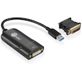 SIIG USB 3.0 to DVI/VGA Pro adapter - 1080p - USB 3.0 5 Gbps - included DVI to VGA adapter