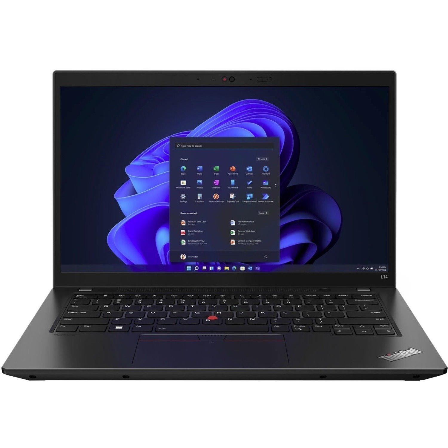 Lenovo ThinkPad L14 Gen 3 21C1005FAU 14" Notebook - Full HD - Intel Core i5 12th Gen i5-1235U - 8 GB - 256 GB SSD - Thunder Black