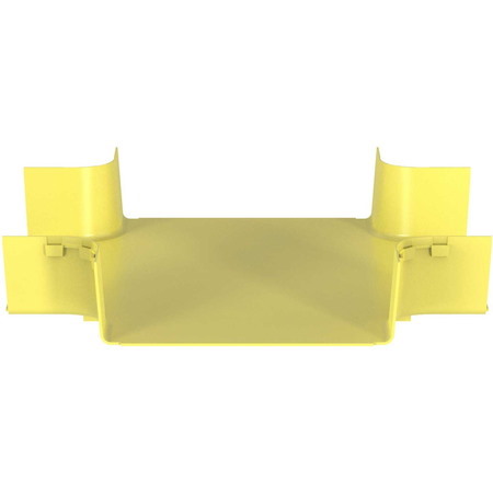 Panduit FiberRunner&reg; 4-Way Cross Fitting, 12x4, Yellow