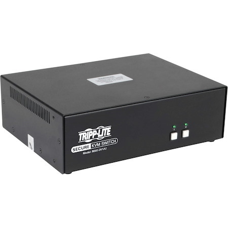Tripp Lite by Eaton Secure KVM Switch, 2-Port, DVI to DVI, NIAP PP3.0 Certified, Audio, Single Monitor, TAA