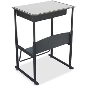 Safco AlphaBetter Desk, 28 x 20 Premium Top, with Book Box