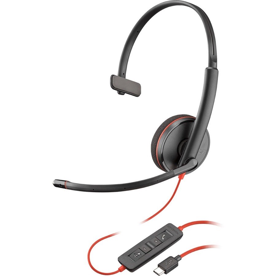 Plantronics Blackwire C3210 Wired Over-the-head Mono Headset - Black
