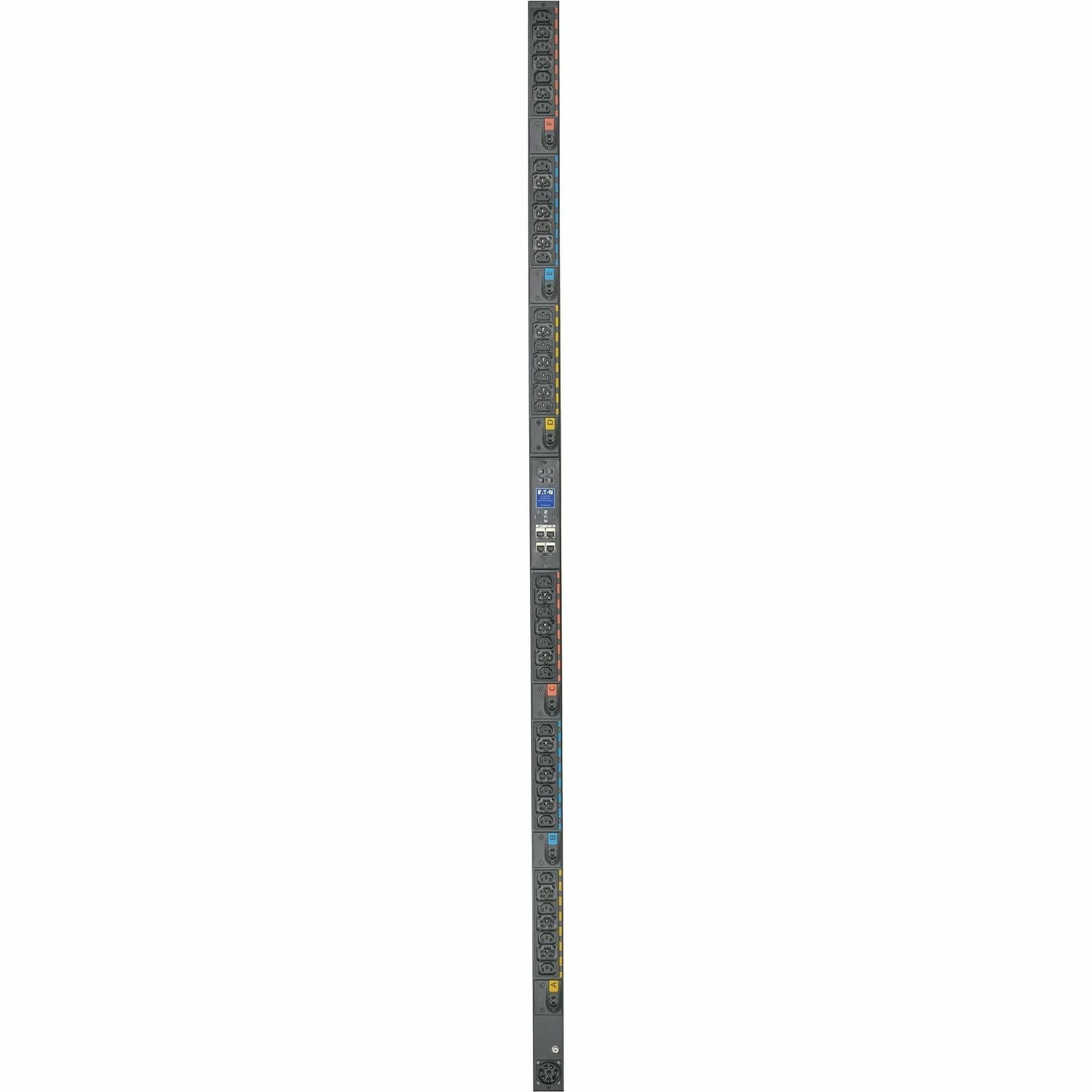 Eaton Universal-Input Metered PDU G4, 208V and 415/240V, 42 Outlets, Input Cable Sold Separately, 72-Inch 0U Vertical