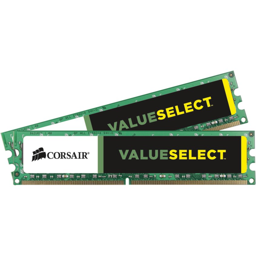 Corsair ValueSelect RAM Module - 8 GB (2 x 4GB) - DDR3-1600/PC3-12800 DDR3 SDRAM - 1600 MHz - CL11 - 1.50 V