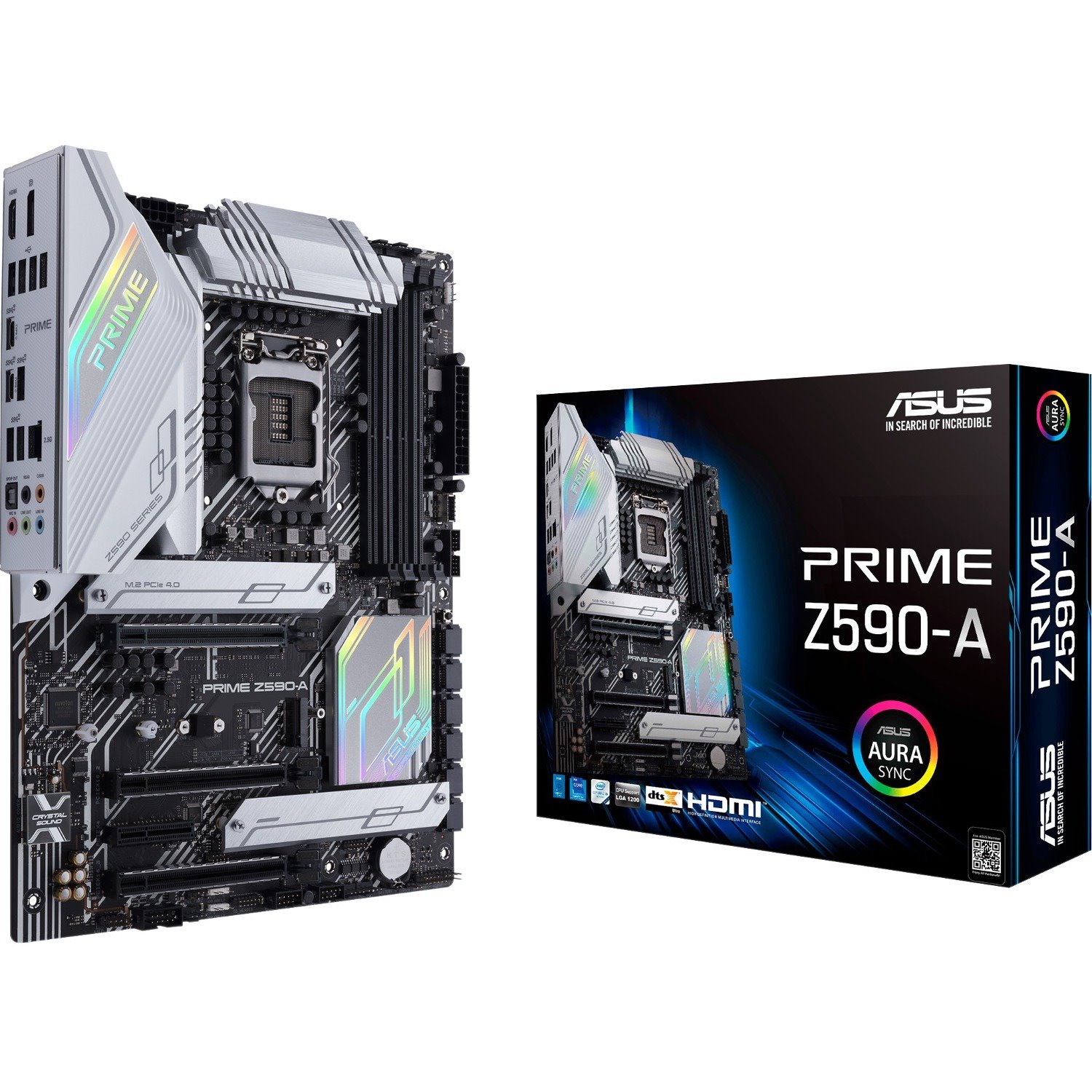 Asus Prime Z590-A Desktop Motherboard - Intel Z590 Chipset - Socket LGA-1200 - Intel Optane Memory Ready - ATX