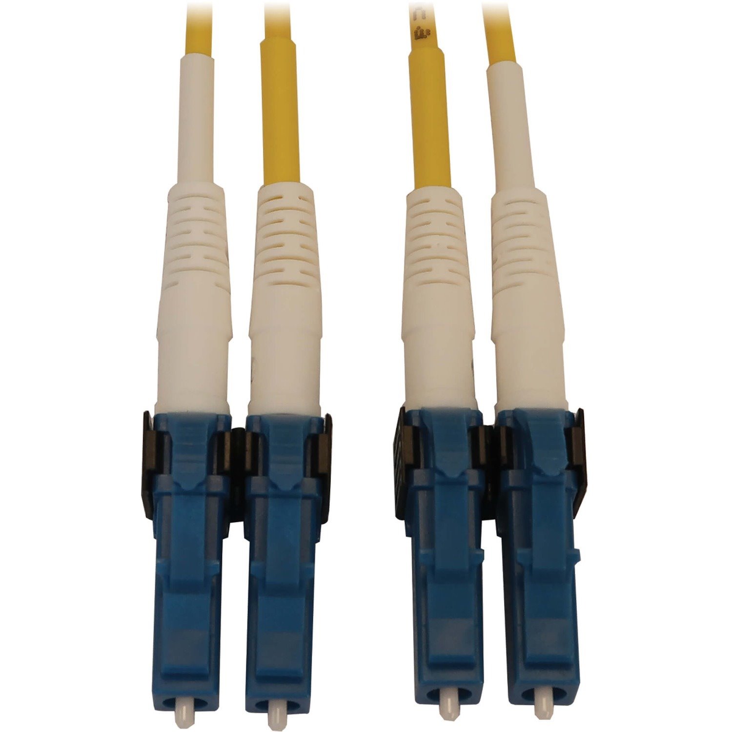 Eaton Tripp Lite Series 400G Duplex Singlemode 9/125 OS2 Switchable Fiber Optic Cable (LC/UPC M/M), LSZH, Yellow, 2 m (6.6 ft.)