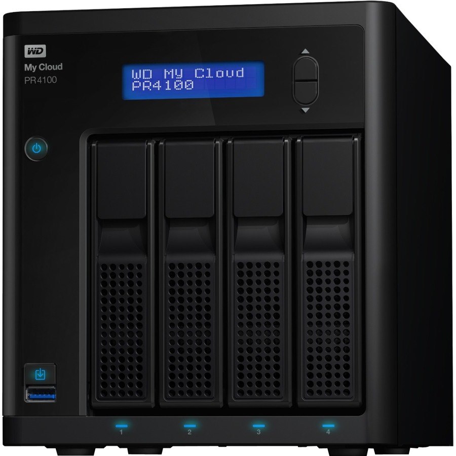 WD 32TB My Cloud PR4100 Pro Series Media Server with Transcoding, NAS - Network Attached Storage