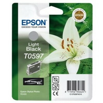 Epson T0597 Original Inkjet Ink Cartridge - Light Black - 1 Pack