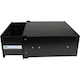 StarTech.com 4U Black Steel Storage Drawer for 19in Racks and Cabinets - 4U Black Sliding Rack Storage Drawer