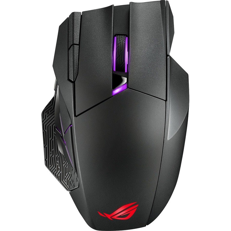 Asus ROG Spatha X Gaming Mouse - Radio Frequency - USB Type C - Optical - 12 Programmable Button(s)