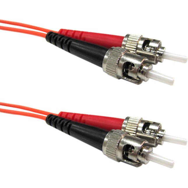 Weltron 2m ST/ST Multimode 62.5/125M Orange Fiber Patch Cable