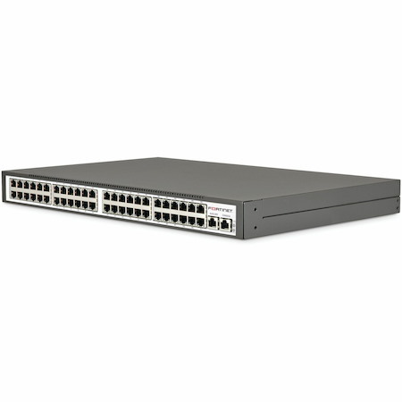 Fortinet FortiSwitch FS100 FS-148E 48 Ports Manageable Ethernet Switch - Gigabit Ethernet - 10/100/1000Base-T, 1000Base-X