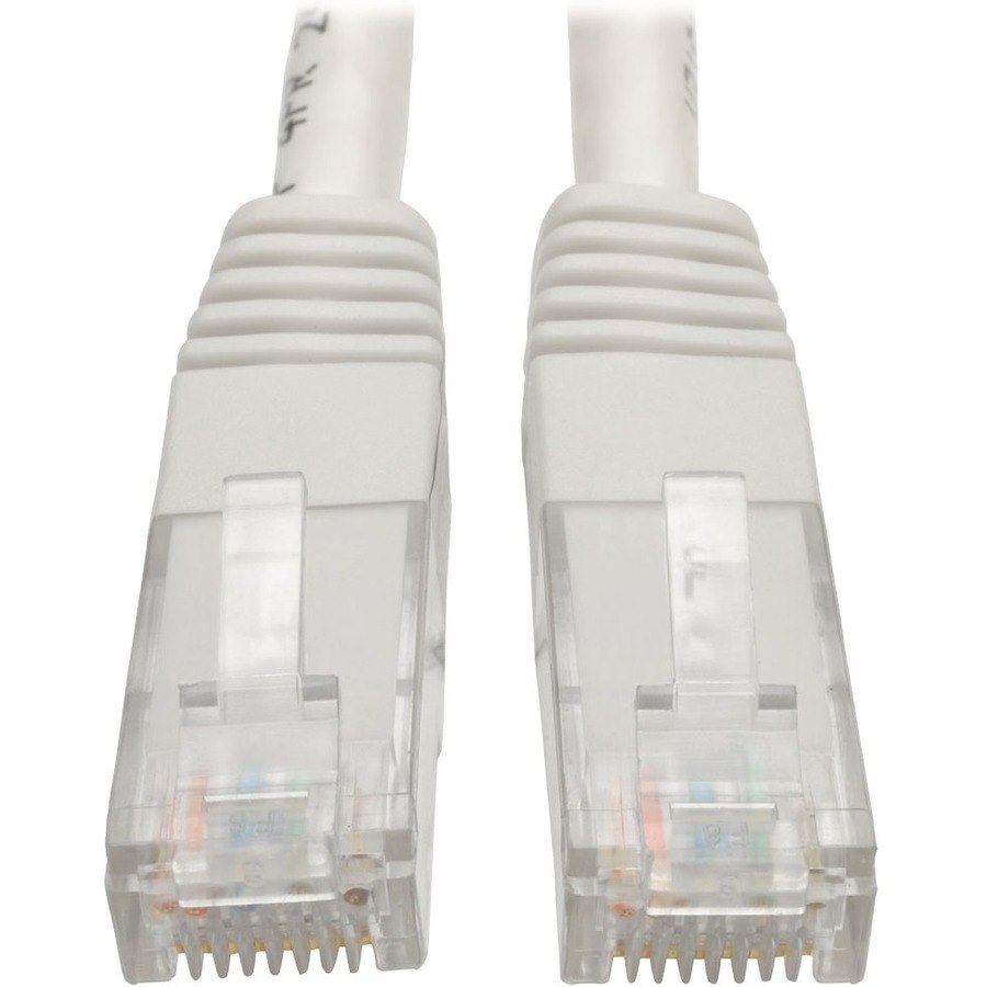 Eaton Tripp Lite Series Cat6 Gigabit Molded (UTP) Ethernet Cable (RJ45 M/M), PoE, White, 15 ft. (4.57 m)