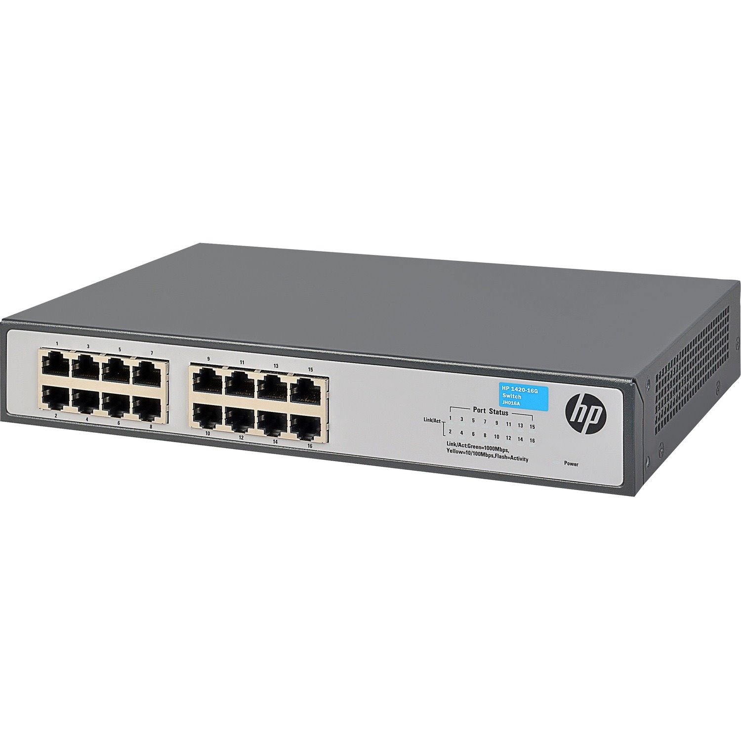 HPE 1420 1420-16G 16 Ports Ethernet Switch - Gigabit Ethernet - 10/100Base-TX, 10/100/1000Base-T