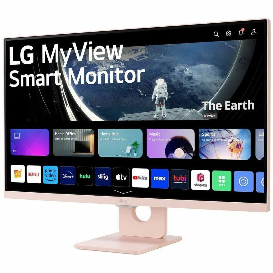 LG MyView 27SR50F-P 27" Class Full HD Smart LCD Monitor - 16:9 - Pink