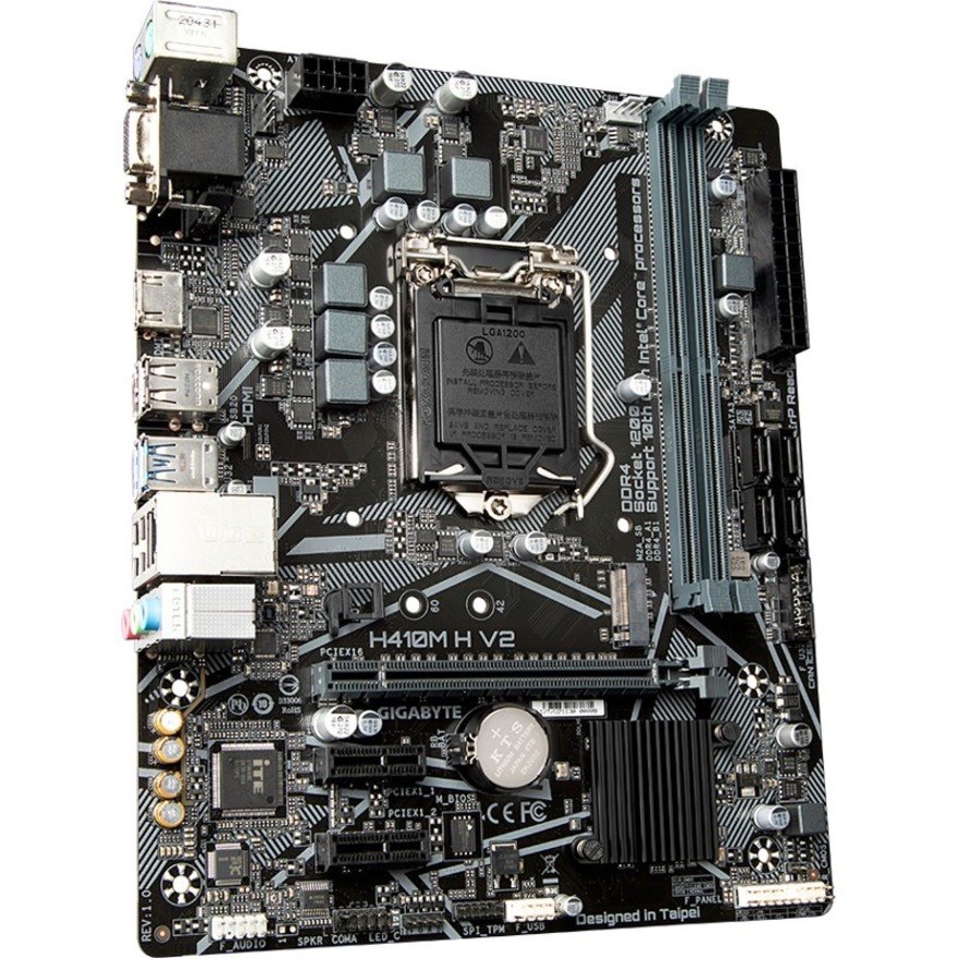 Gigabyte Ultra Durable H410M H V2 Gaming Desktop Motherboard - Intel H470 Chipset - Socket LGA-1200 - Intel Optane Memory Ready - Micro ATX