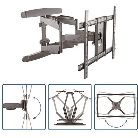 StarTech.com TV Wall Mount for up to 70 inch VESA Displays - Heavy Duty Full Motion Universal TV Wall Mount Bracket - Articulating Arm