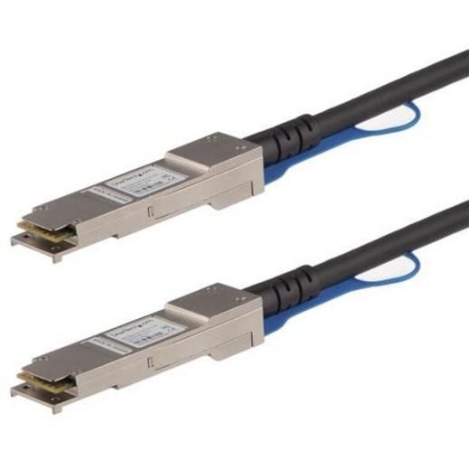 StarTech.com MSA Uncoded Compatible 0.5m 40G QSFP+ to QSFP+ Direct Attach Cable - 40 GbE QSFP+ Copper DAC 40 Gbps Low Power Passive Twinax