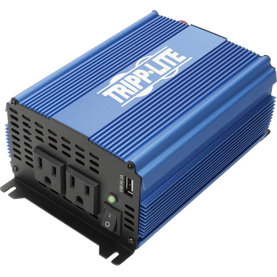 Tripp Lite by Eaton 1000W Light-Duty Compact Power Inverter with 2 AC/1 USB - 2.0A/Battery Cables, Mobile