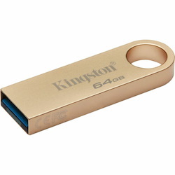 Kingston DataTraveler SE9 G3 64 GB USB 3.1 (Gen 1) Type A Flash Drive - Gold