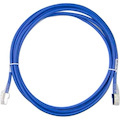 Supermicro RJ45 Cat6a 550MHz Rated Blue 12 FT Patch Cable, 24AWG